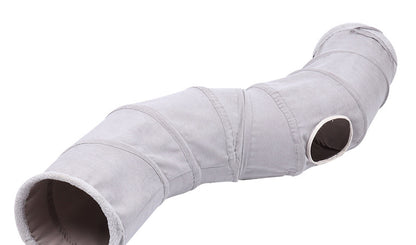 Pet Supplies Suede S-Shaped Foldable Cat Tunnel Plaything