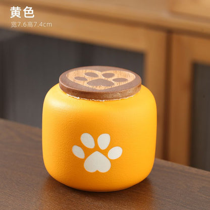 Urne funéraire en céramique gravable pour animaux de compagnie, boîte souvenir scellée et étanche à l'humidité, articles funéraires pour animaux de compagnie 
