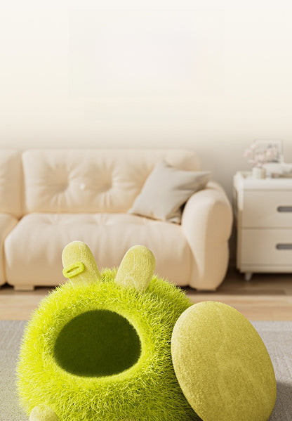 Cat House Winter Thickened Enclosed Safe Winter Warm Cold-Proof Tent House Sleeping Bag for Kittens and Small Dogs