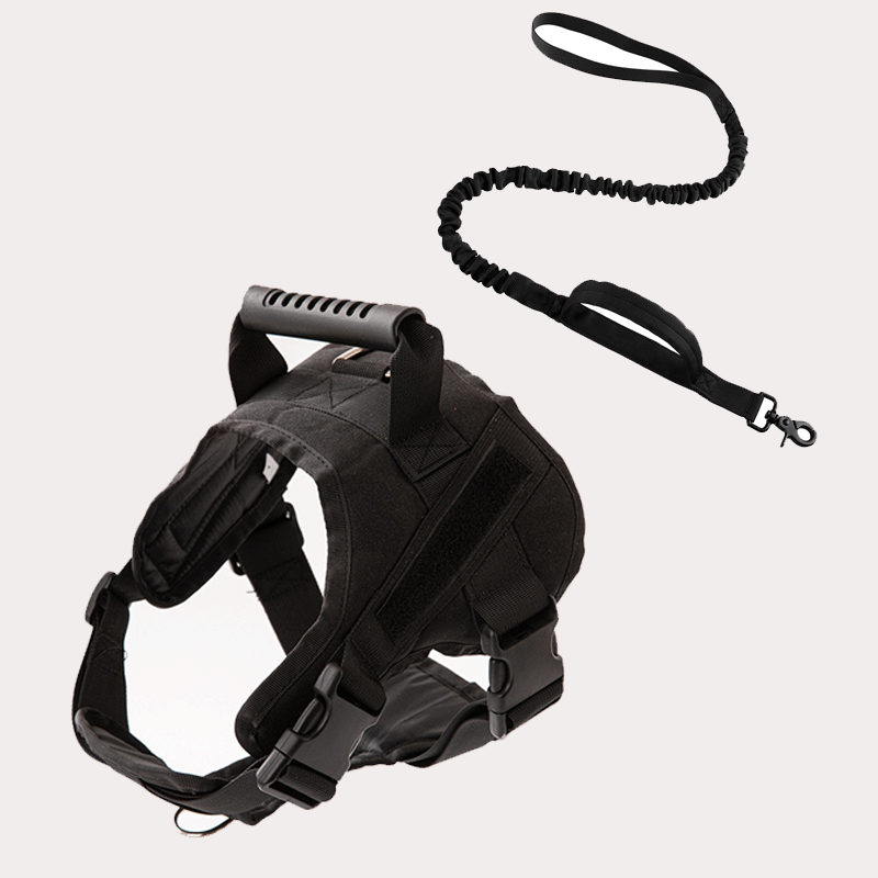 Tactical Dog Harness Quick Release No Pull Pet Vest for Medium Large Dogs German Shepherd Golden Retriever Training with Leash