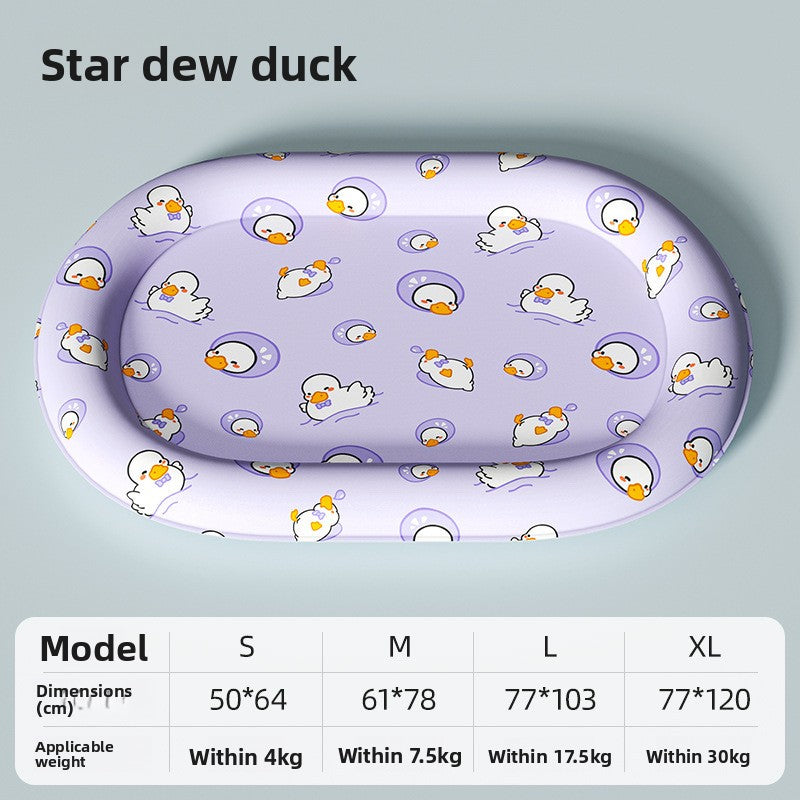 Dog Cat Ice Cool Mat Pad Summer Sleeping Floor Cooling Supplies Nest