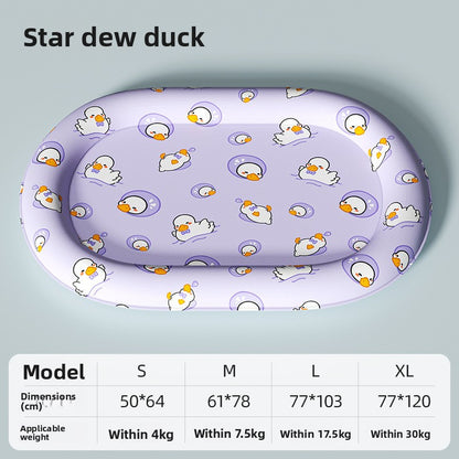 Dog Cat Ice Cool Mat Pad Summer Sleeping Floor Cooling Supplies Nest