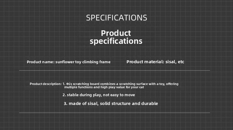 Cat SelfEntertainment Gadget Teaser Wand Durable Scratching Post MultiPlate Ball Bell Maze Board