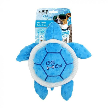 Dog Plush Toy for Summer Heat-Resistant Cooling Shark Octopus Turtle Medium Pups