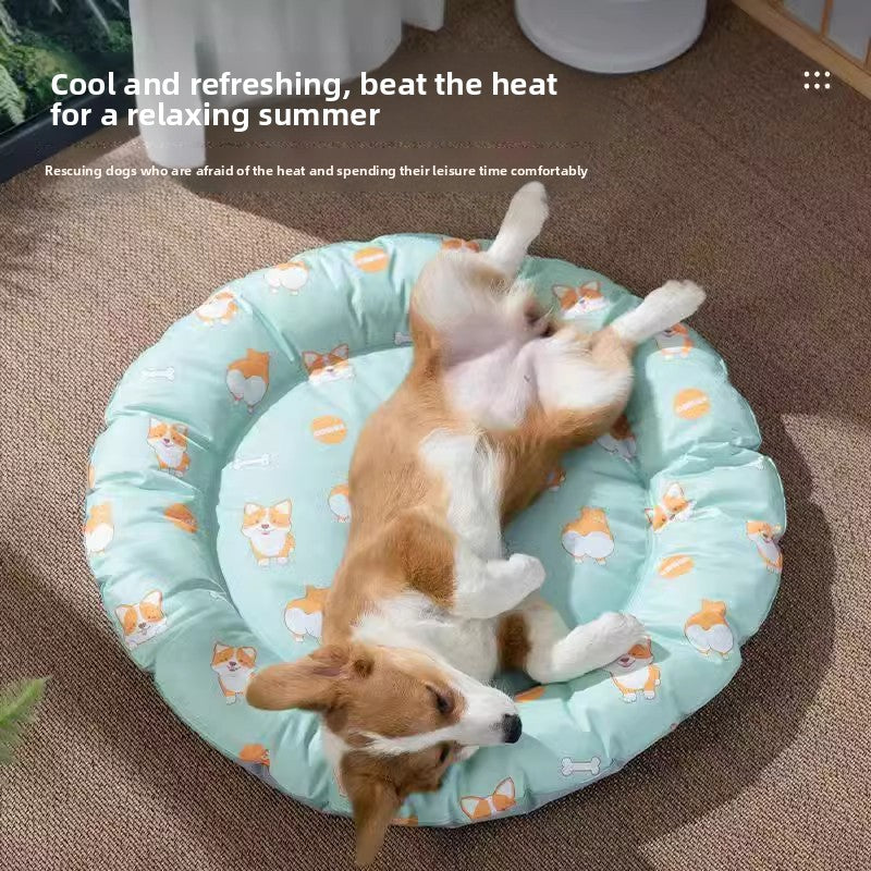 Dog Bed Cat Ice Nest Summer Cooling Mat for Pets' Restful Sleep