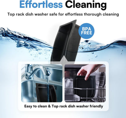 Pet Auto Food Feeder Rotating Button Timed Dispenser for Wet Dry with Ice