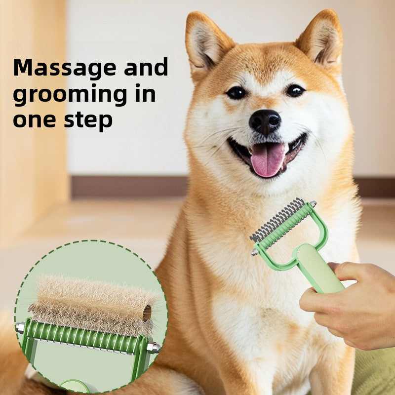 New Double-Sided Thinning Pet Knot-Opening Comb for Dog Cat Wholesale