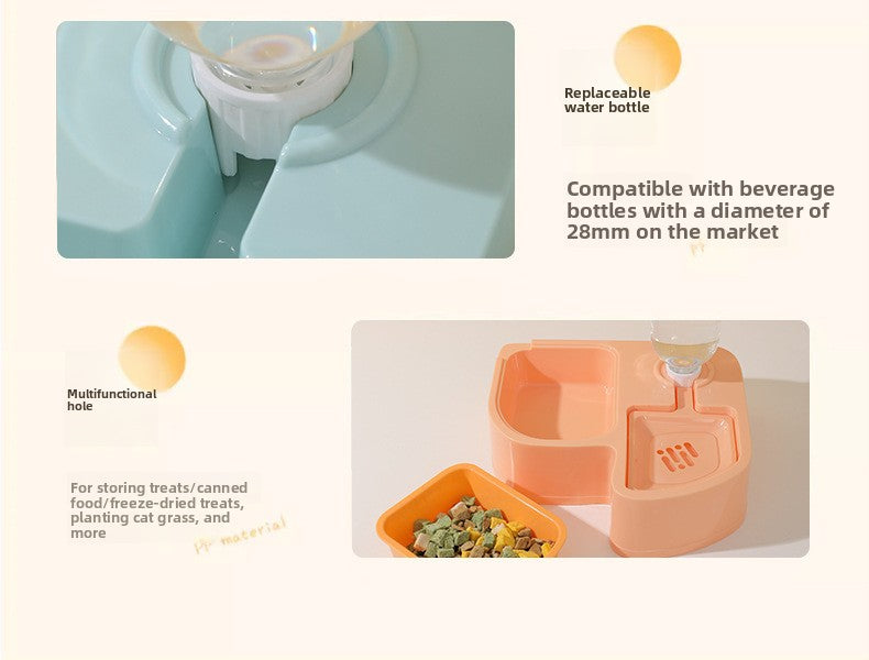 New Cat Food Set: Auto Feeding Bowl Drinking Device & Neck Protection Wholesale