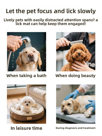 Slow Feeder Mat for Dogs and Cats with Strong Suction Cups Non Slip Licking Mat Large Pet Feeding Tool for Anxiety Relief and Mess Free Meals