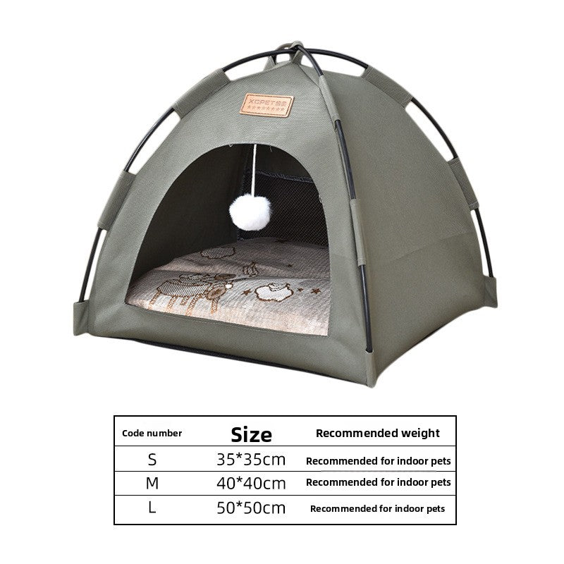 New Cat Tent Enclosed Foldable Oxford Cloth Cat House Dog House