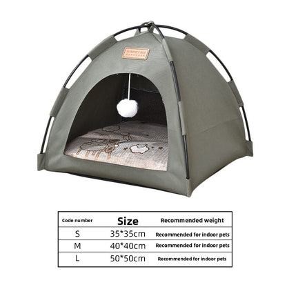New Cat Tent Enclosed Foldable Oxford Cloth Cat House Dog House