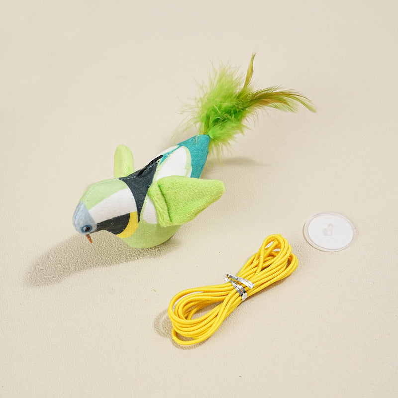 Pet play toy electric simulation bird plush catnip cat supplies