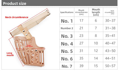 Dog Safety Mesh Mask Soft Plastic Fence Mouth Cover Wholesale