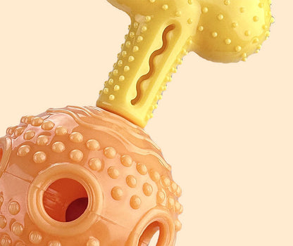 Interactive Dog Chew Toy with Treat Dispenser Durable Silicone Puppy Training Toy for Teddy Small Medium Dogs