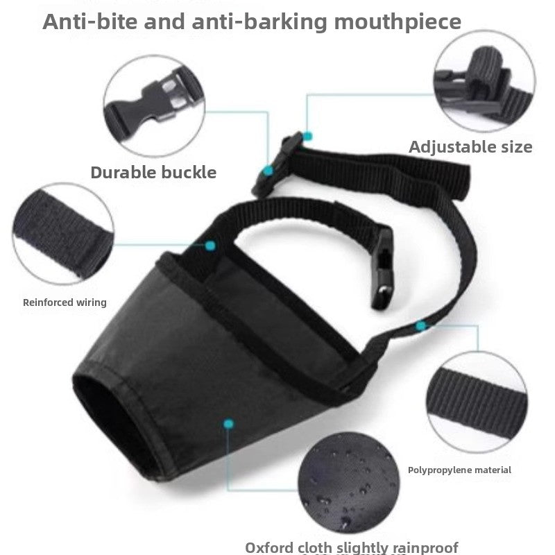 Effective Anti Bite Barking Dog Muzzle Fits Small Medium Large Dogs Teddy Golden Retriever
