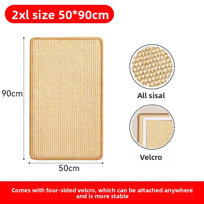 Vertical Wall Sticker Cat Scratch Board Sisal Material Wear Resistant Anti Scratch Sofa Pad Toy