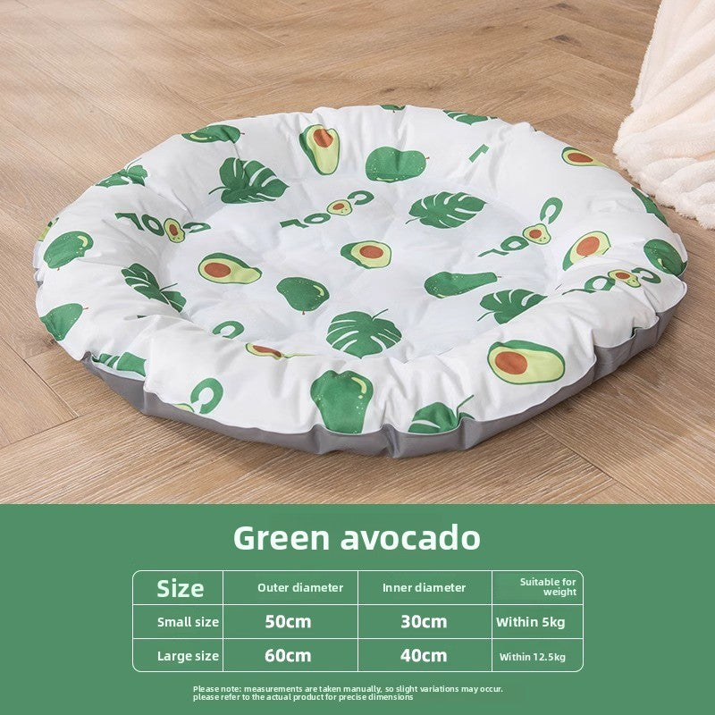 Dog Bed Cat Ice Nest Summer Cooling Mat for Pets' Restful Sleep