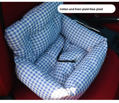 Heavy Duty Waterproof Dog Car Seat Cover Non Slip Pet Bed Mat with Safety Belt for Cars Trucks and SUVs Washable Travel Cushion for Dogs and Cats