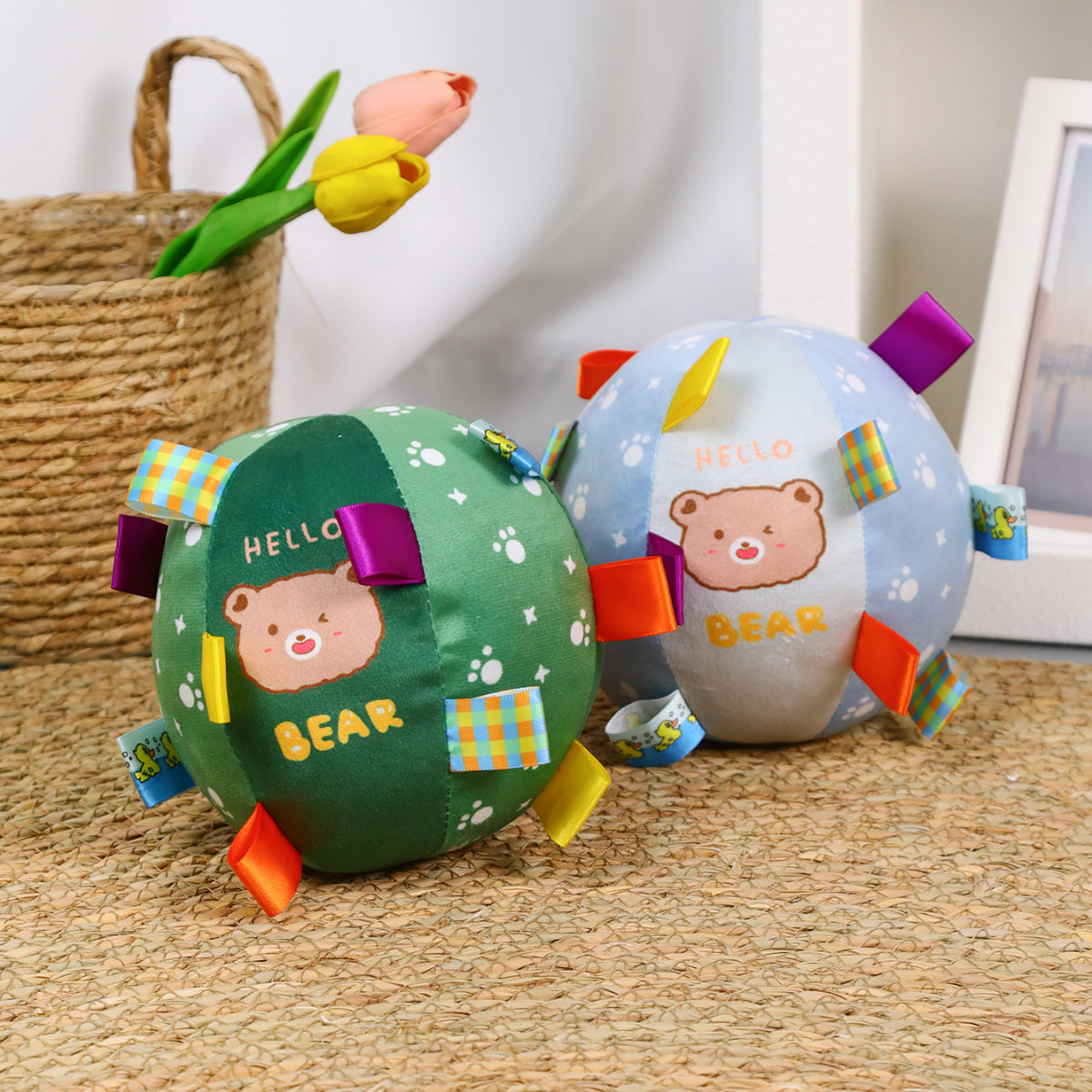 Interactive Squeaky Ball Dog Toy Large Plush Chew Toys for Boredom Relief and Energy Consumption for Golden Retriever Corgi Labrador Medium Large Breed Dogs