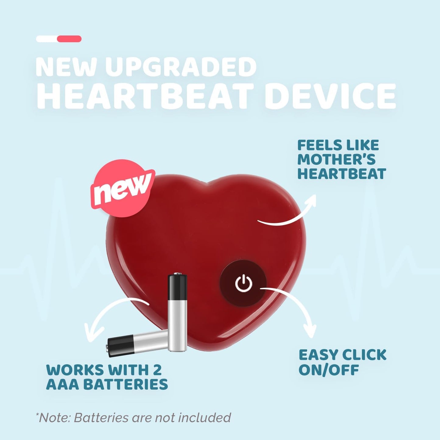 Dog Cat Anti-Anxiety Plush Lamb Pillow Having Simulated Heartbeat Feature