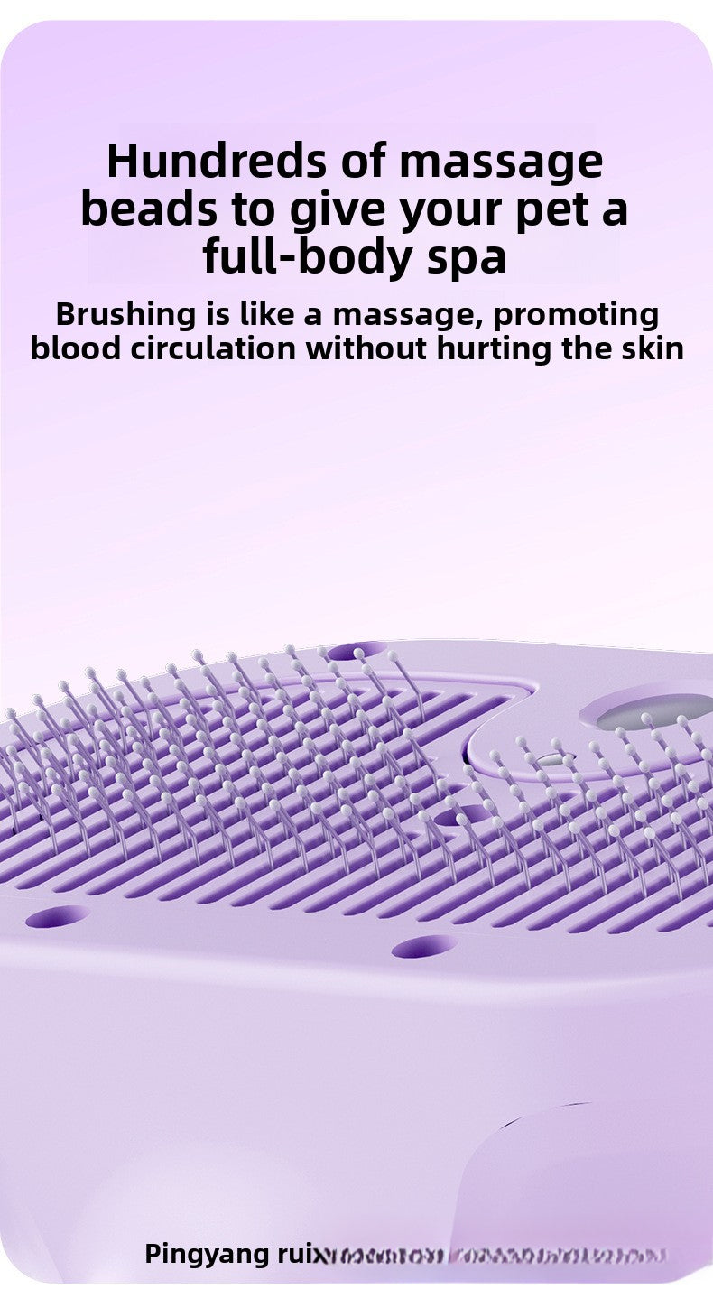 Blue Light Advanced Pet Spray with Non-Flying Hair Needle Grooming Comb