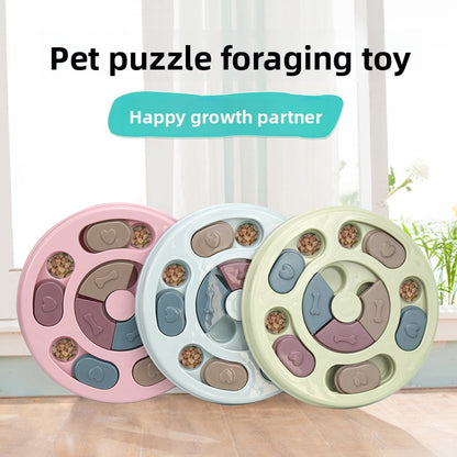 Interactive Pet Dog Puzzle Slow Feeder Leak Proof Durable Dog Bowl