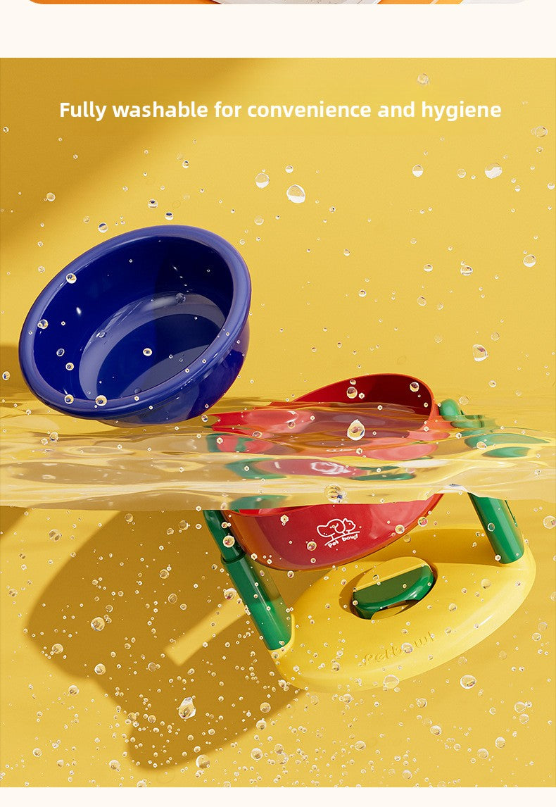 Adjustable Height Dog Food Bowl Elevated Anti Spill Pet Bowl Slanted Stand Feeder for Neck Health Large Medium Small Dogs Cats