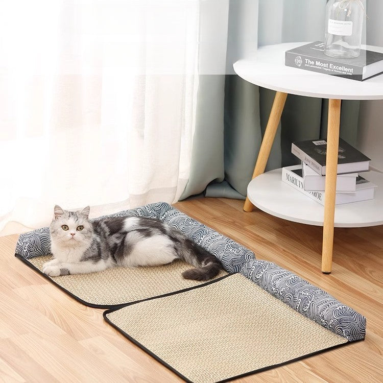Pet Bed for Cats Dogs AllSeason Mat Summer Cool Sleeping Gear Small Medium Sizes