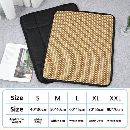 AllSeason Pet Cooling Mat Pad for Dogs Cats Summer WearResistant Bed Essentials