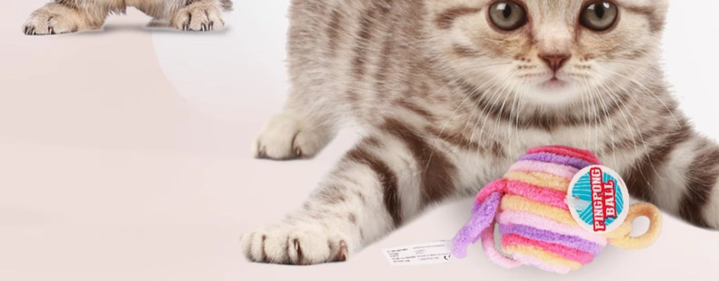 Plush Wool Bite Thread Ball for Cat's Boredom Busting