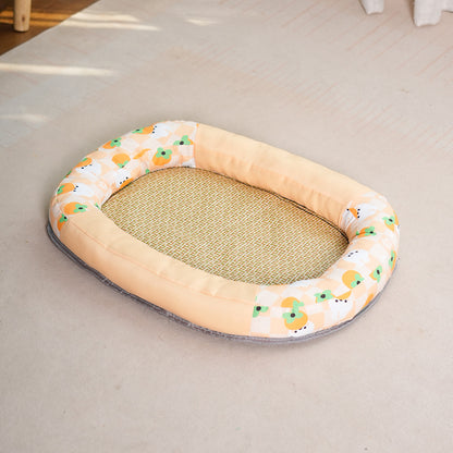 Summer Special Pet Cooling Pad Oval Track Thick Dog Bed Pet Essentials