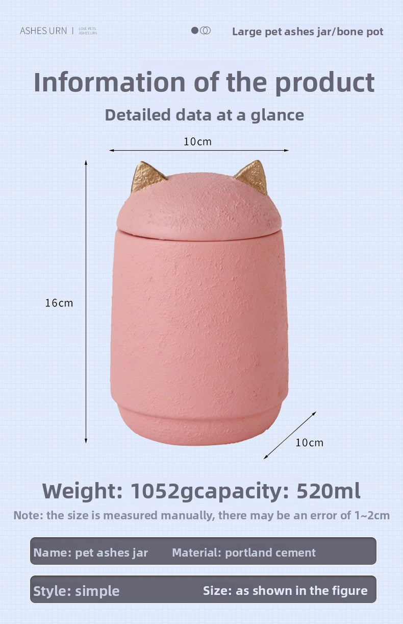 Urne funéraire pour petits chiens et chats, coffret souvenir pour cendres avec motif d'empreinte de patte gravée 