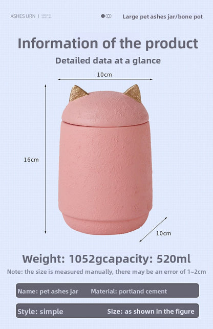 Urne funéraire pour petits chiens et chats, coffret souvenir pour cendres avec motif d'empreinte de patte gravée 