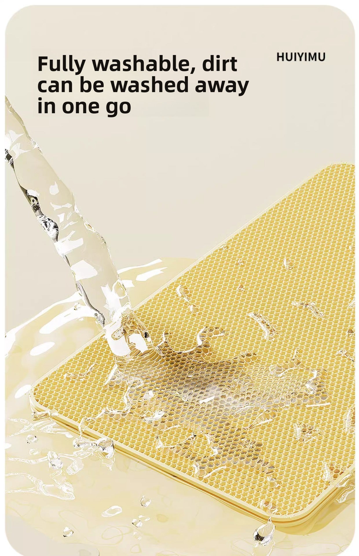 Extra Large Cat Litter Mat Heavy Duty Anti Tracking Litter Box Mat with Low Profile Edge Non Slip Bottom for Kitty Litter Containment