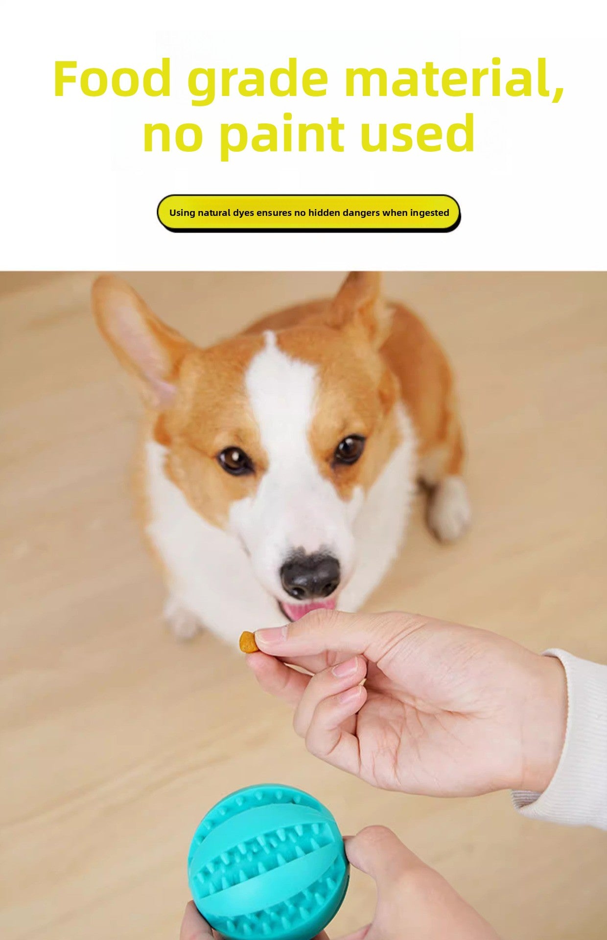 Rubber Dog Toy for Small Large Puppies Boredom Relief Sound Making Teeth Clean Ball