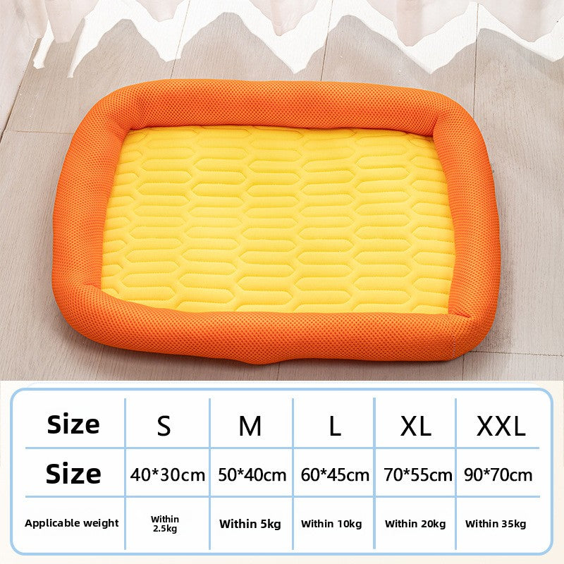 AllSeason Pet Cooling Mat Pad for Dogs Cats Summer WearResistant Bed Essentials