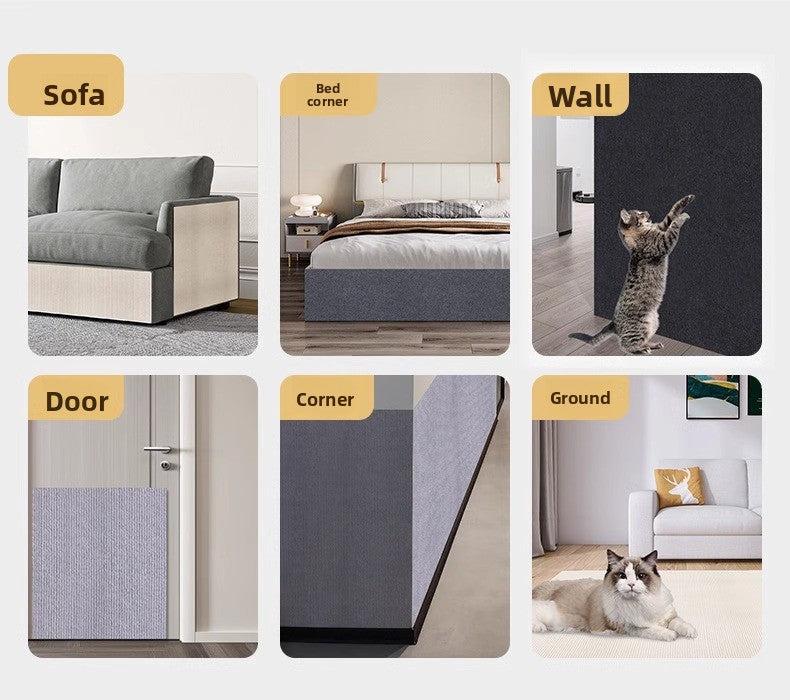 Cat Scratching Mat with Freestyle Cutting Durable ScratchResistant NonShedding Board Sticker