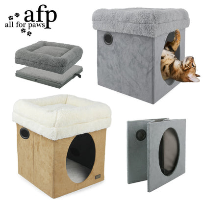 Winter Warm 2-In-1 Foldable Cat Castle Pet House