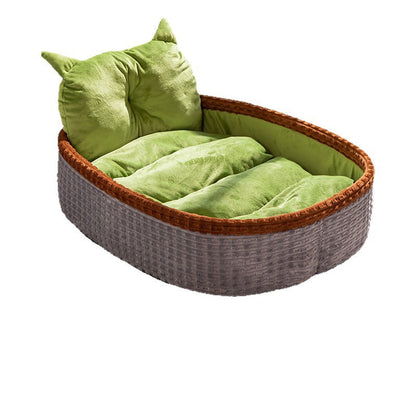 AllSeason Japanese Rattan Cat Bed Internet Famous Summer Mat ExtraLarge Scratch Board