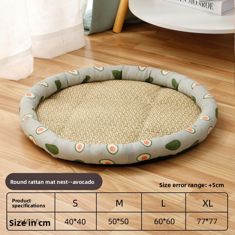 Pet Bed for Cats Dogs AllSeason Mat Summer Cool Sleeping Gear Small Medium Sizes