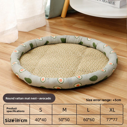 Pet Bed for Cats Dogs AllSeason Mat Summer Cool Sleeping Gear Small Medium Sizes