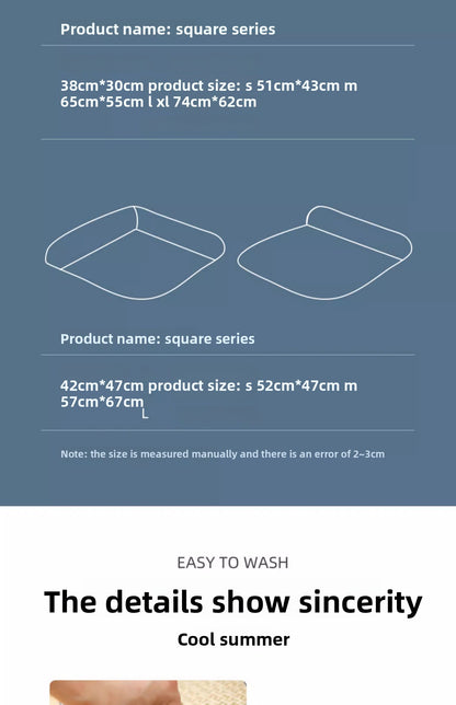 Pet Bed for Cats Dogs AllSeason Mat Summer Cool Sleeping Gear Small Medium Sizes