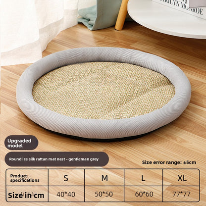 Pet Bed for Cats Dogs AllSeason Mat Summer Cool Sleeping Gear Small Medium Sizes