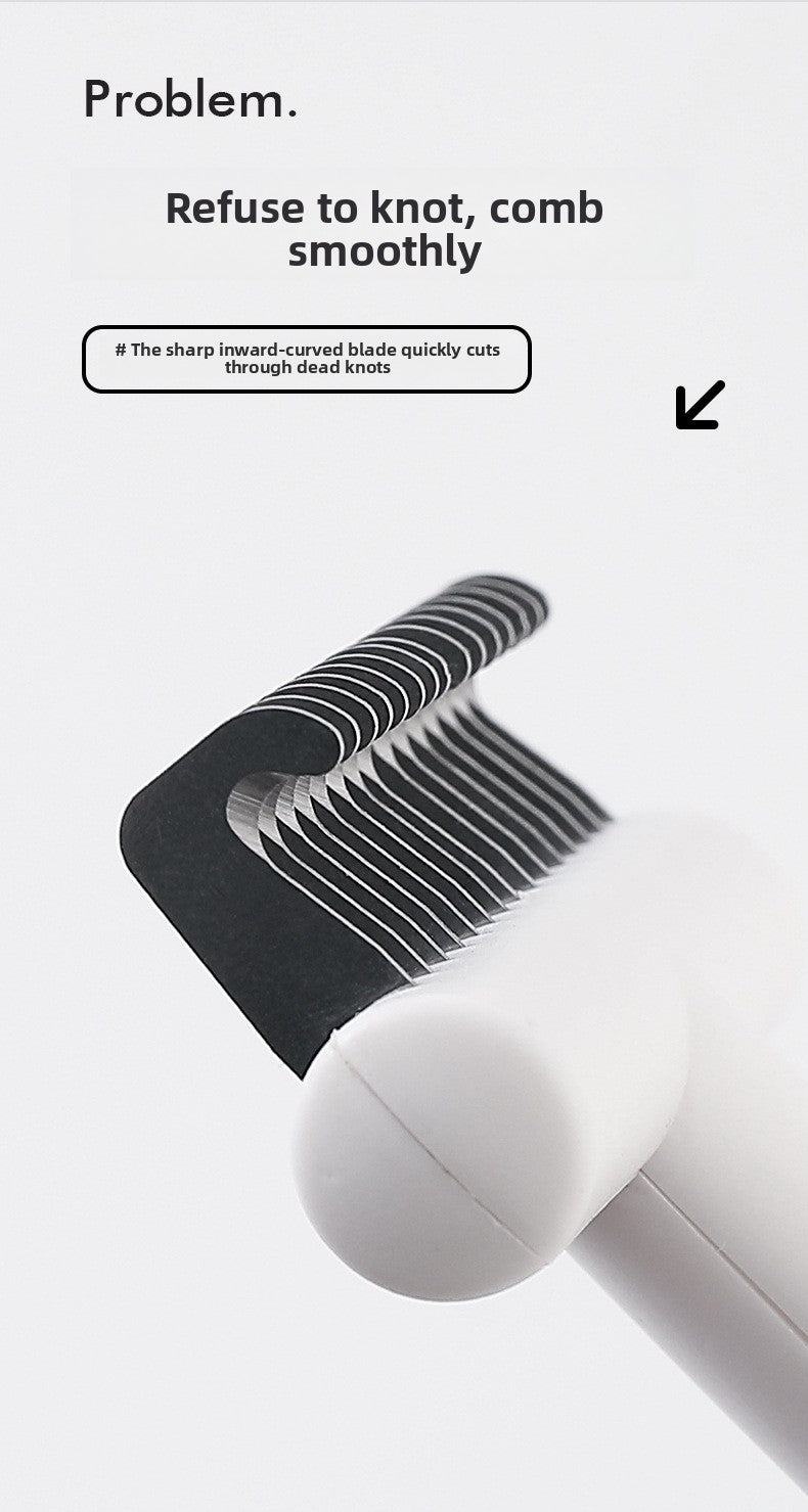 Stainless Steel Thinning Comb for Cat Dog Universal Hair Removal Detangling