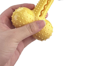 Interactive Dog Chew Toy with Treat Dispenser Durable Silicone Puppy Training Toy for Teddy Small Medium Dogs