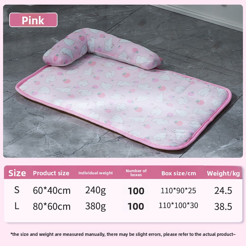 Cooling Ice Silk Pet Nest Mat Summer Sleep Pad for Cats Dogs