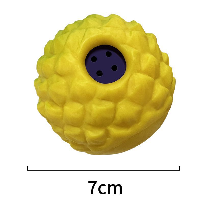 Extremely Durable Indestructible Dog Chew Toy Ball for Aggressive Chewers Interactive Rolling Self Entertainment with Squeaker Sound Golden Retriever German Shepherd