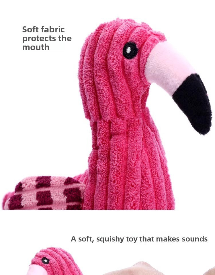 Durable Sound Dog Toy for Boredom Relief Small Puppy Plush Teething Bichon Pet