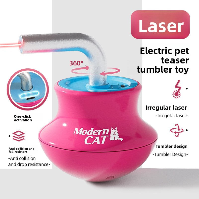 Infrared Laser SelfEntertaining Electric Pet Tumbler Cat Toy