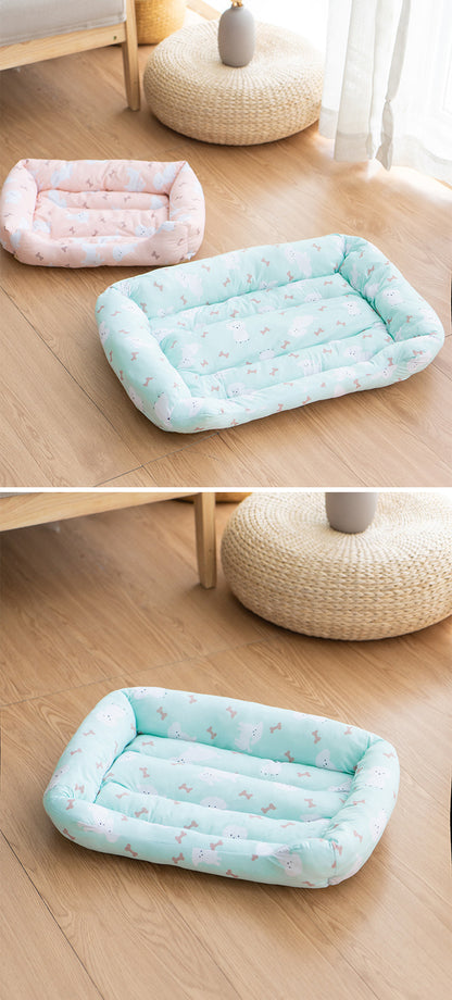 Cooling Ice Silk Pet Nest Mat Summer Sleep Pad for Cats Dogs